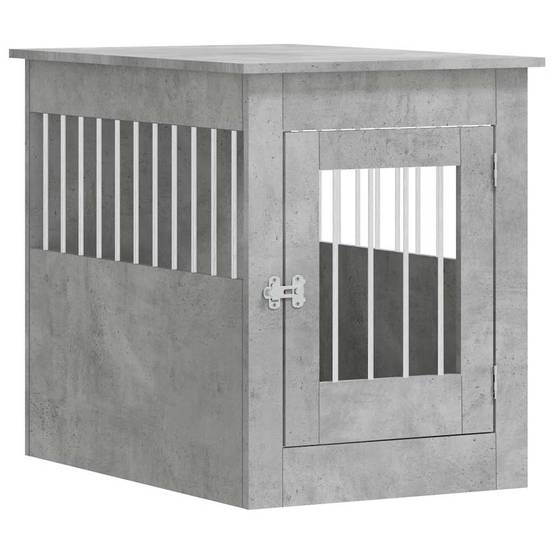 Niche plastique bois et acier gris 55 x 80 x 68 cm - Prolenta premium p361.2 - Image 1