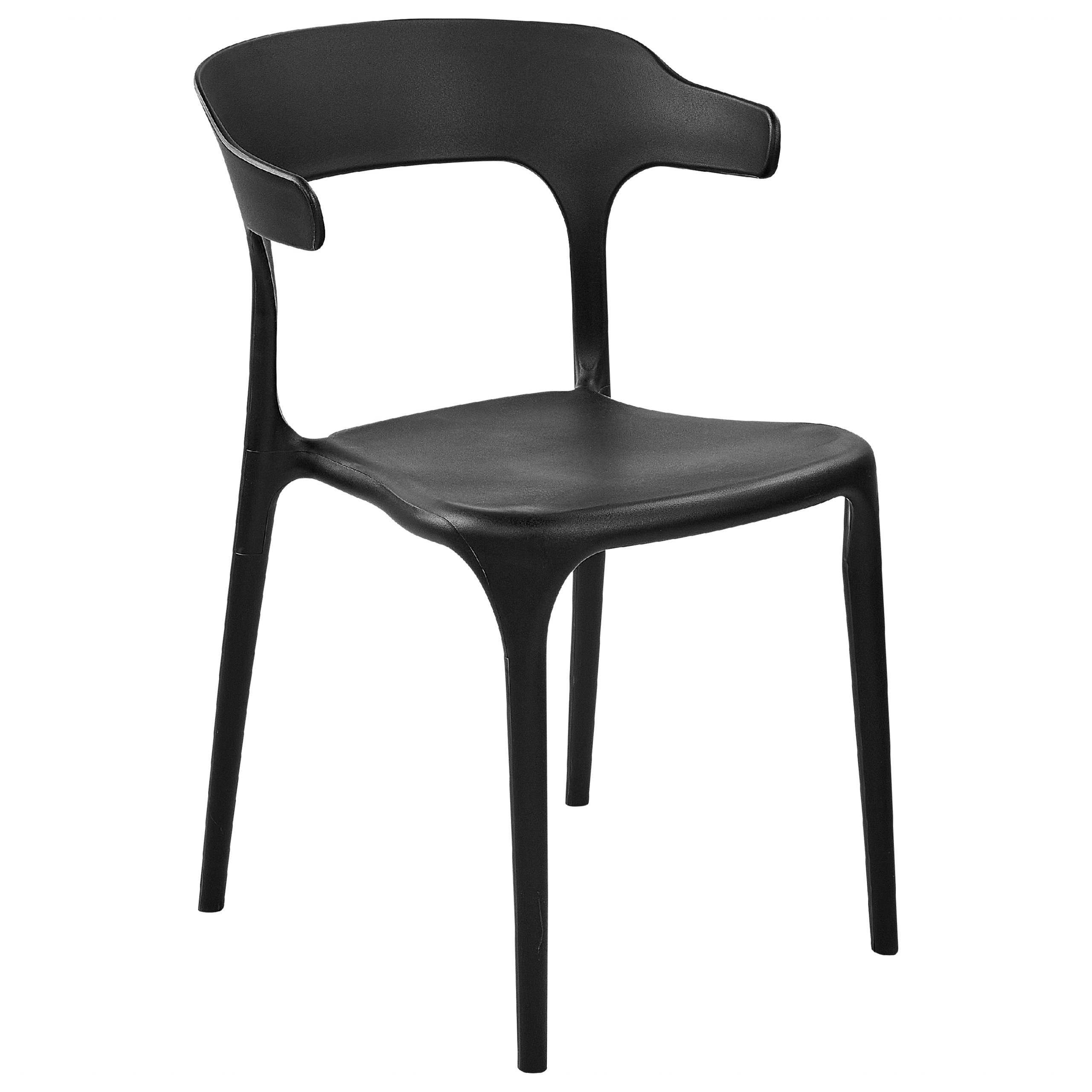 Beliani - Chaise de jardin Polypropylène Noir GUBBIO - Beliani - Imagen 4