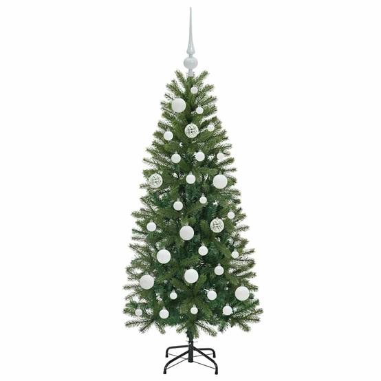 Sapin de Noël | Arbre de Noël artificiel avec 150 LED Vert 120 cm PE et PVC Maison Chic - Image 4