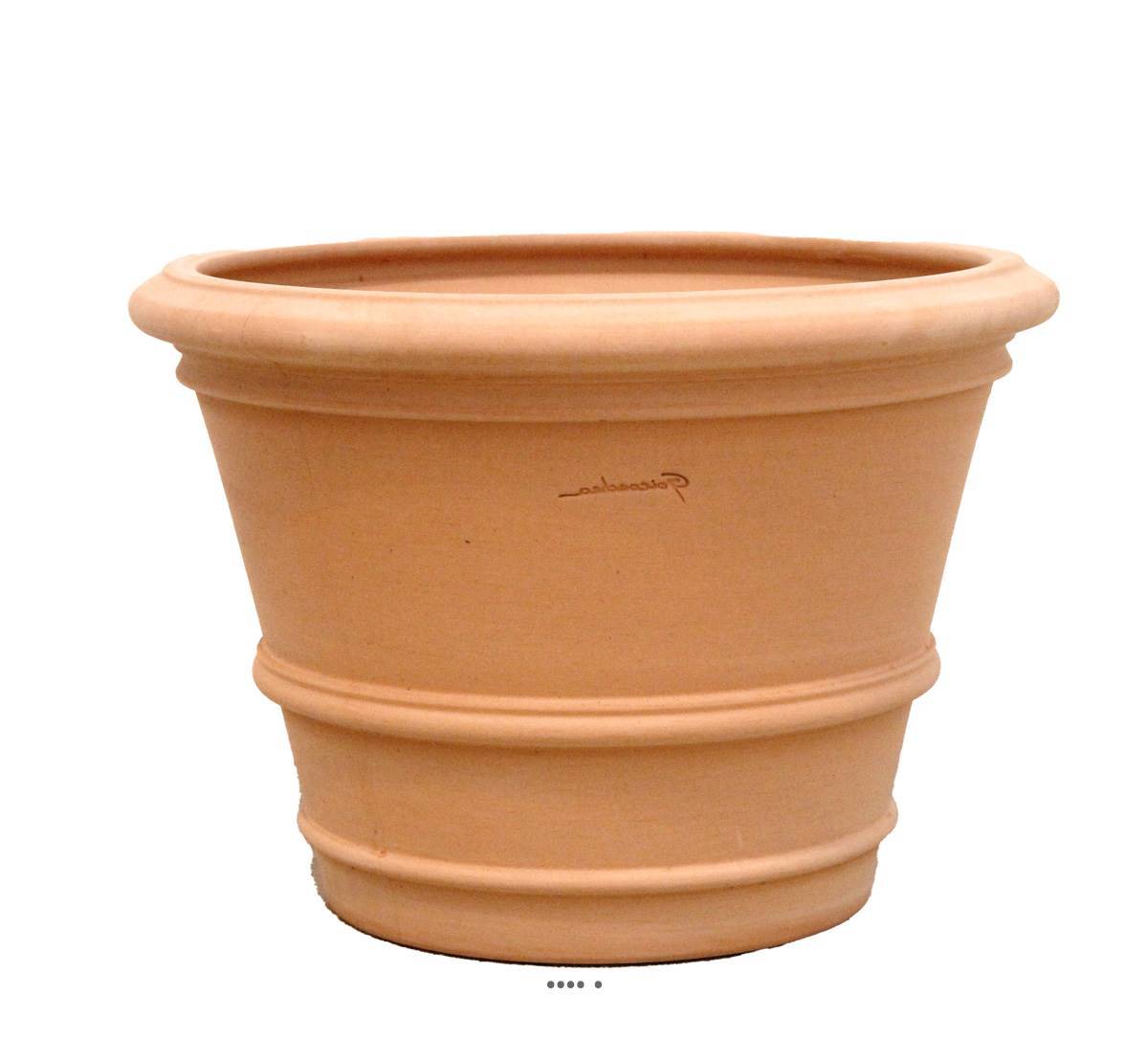 Artificielles - Cuvier moulure en terre cuite H 37 cm D 50 cm Terre cuite - dimhaut: H 40 cm - couleur: Terre cuite - Imagen 1