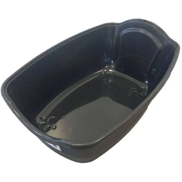 SAMBA Maison de toilette a chat - Bac a litiere - 56 x 40 x 39 cm - Noir et blanc - PET DESIGN - Image 4