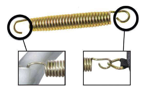 Kangui - Lot de 10 ressorts trampoline Gold 140 mm Kangui - Image 3