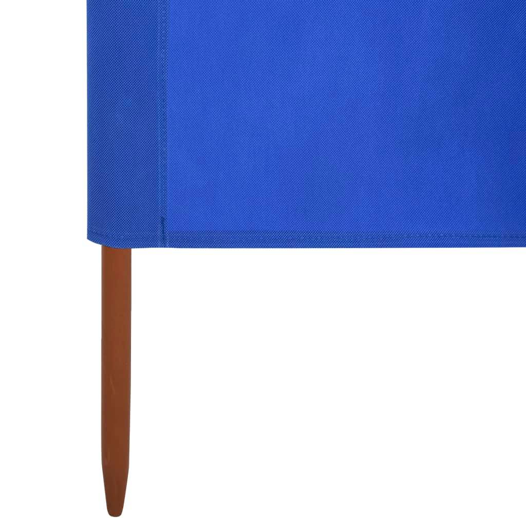 Helloshop26 - Brises-vue paravent 5 panneaux tissu 600 x 160 cm bleu azuré - Imagen 5