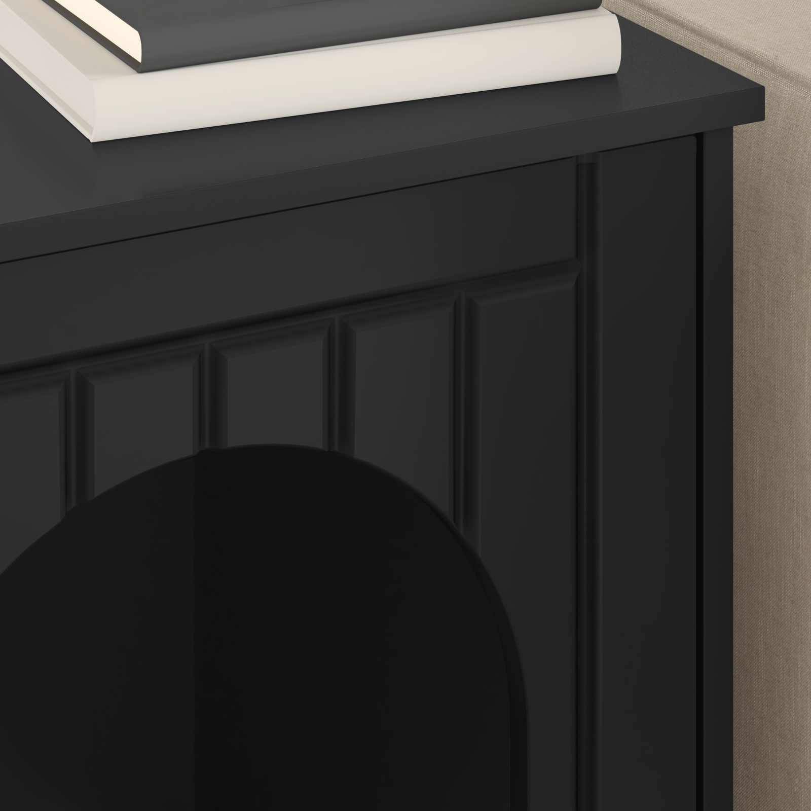 Vidaxl - Maison pour chat Noir 53 x 52 x 62 cm Bois d'ingénierie vidaXL 8000708 - Image 5