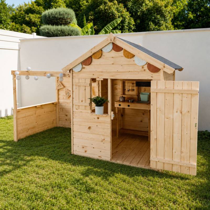 Soulet - Cabane en bois pour enfants Alpaga – Pin sylvestre, toiture étanche, 3,14 m² – Soulet - Imagen 5