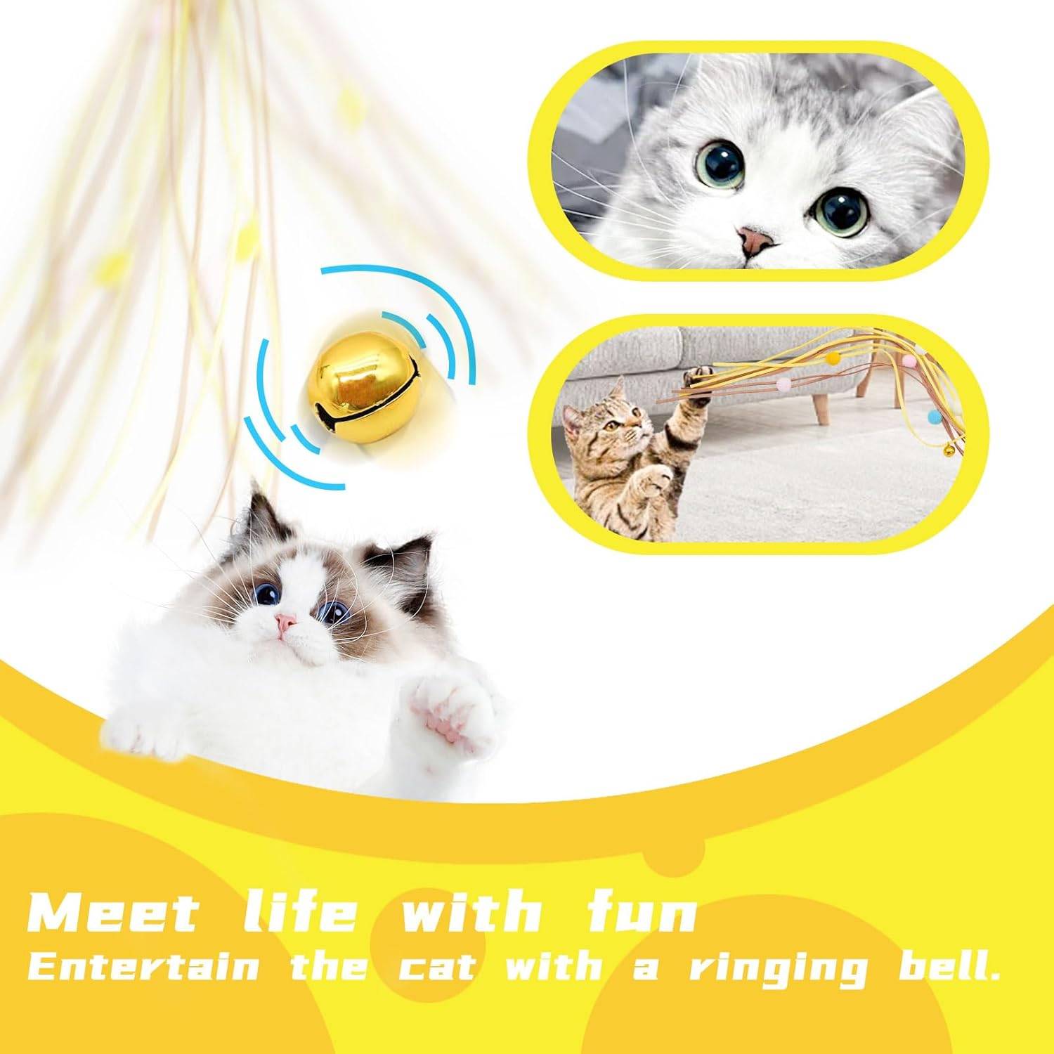 Canne à Chat Interactive - Jeu Stimulant DtopbuyAge - Image 3