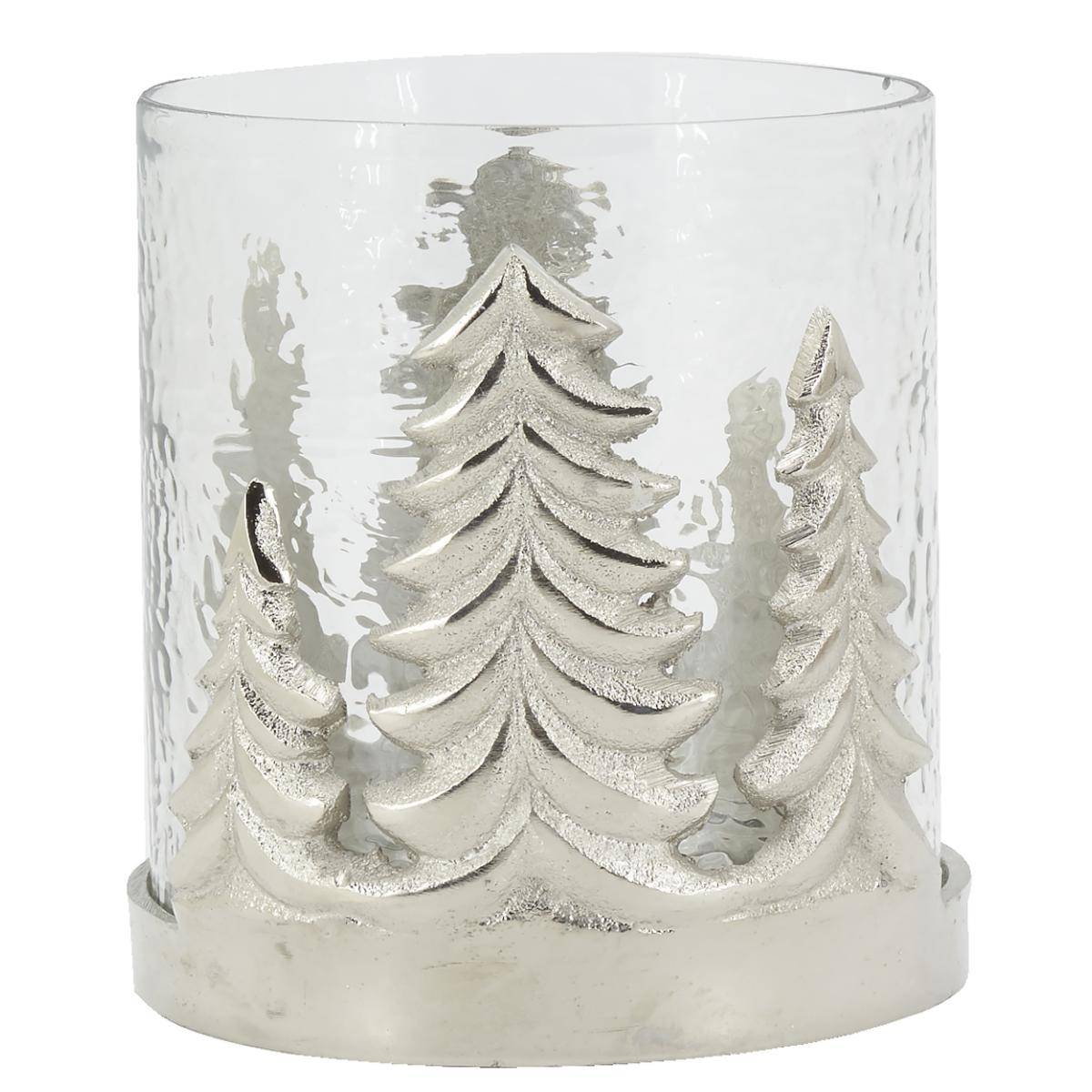 Aubry Gaspard - Photophore Sapin en verre et aluminium Moyen Modèle - Imagen 1