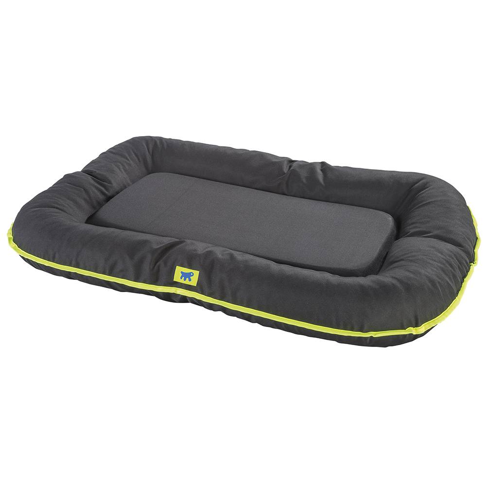 Ferplast - Ferplast Panier Chien Coussin Chien Moyen Taille Tissu anti-rayures Lavable à 30°C.Matelas pour chien imperméable 80 x 60 x 11 cm.Noir - Imagen 1