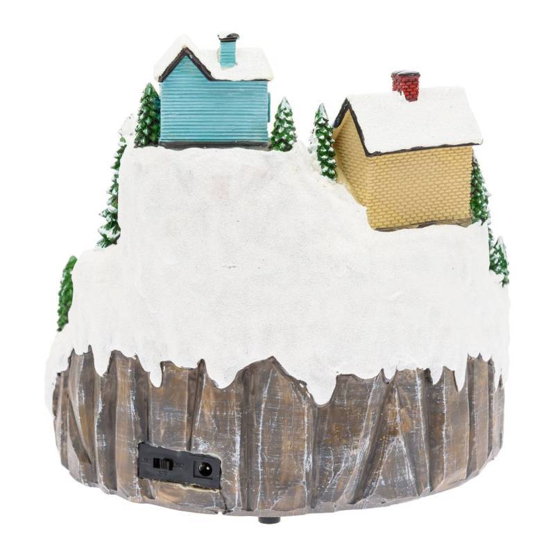 Lotti - Village de noël à LED Paysage Enneigé Petit Train avec Mouvement en Rotation Musique 22CM Lotti - Imagen 8