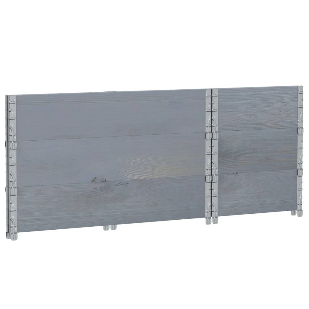 ComfortXL - Carré Potager Haut Gris Bois Massif pour Terrasse Balcon Modulable 100x50x60,5 cm - ComfortXL Outdoor Living - Image 6