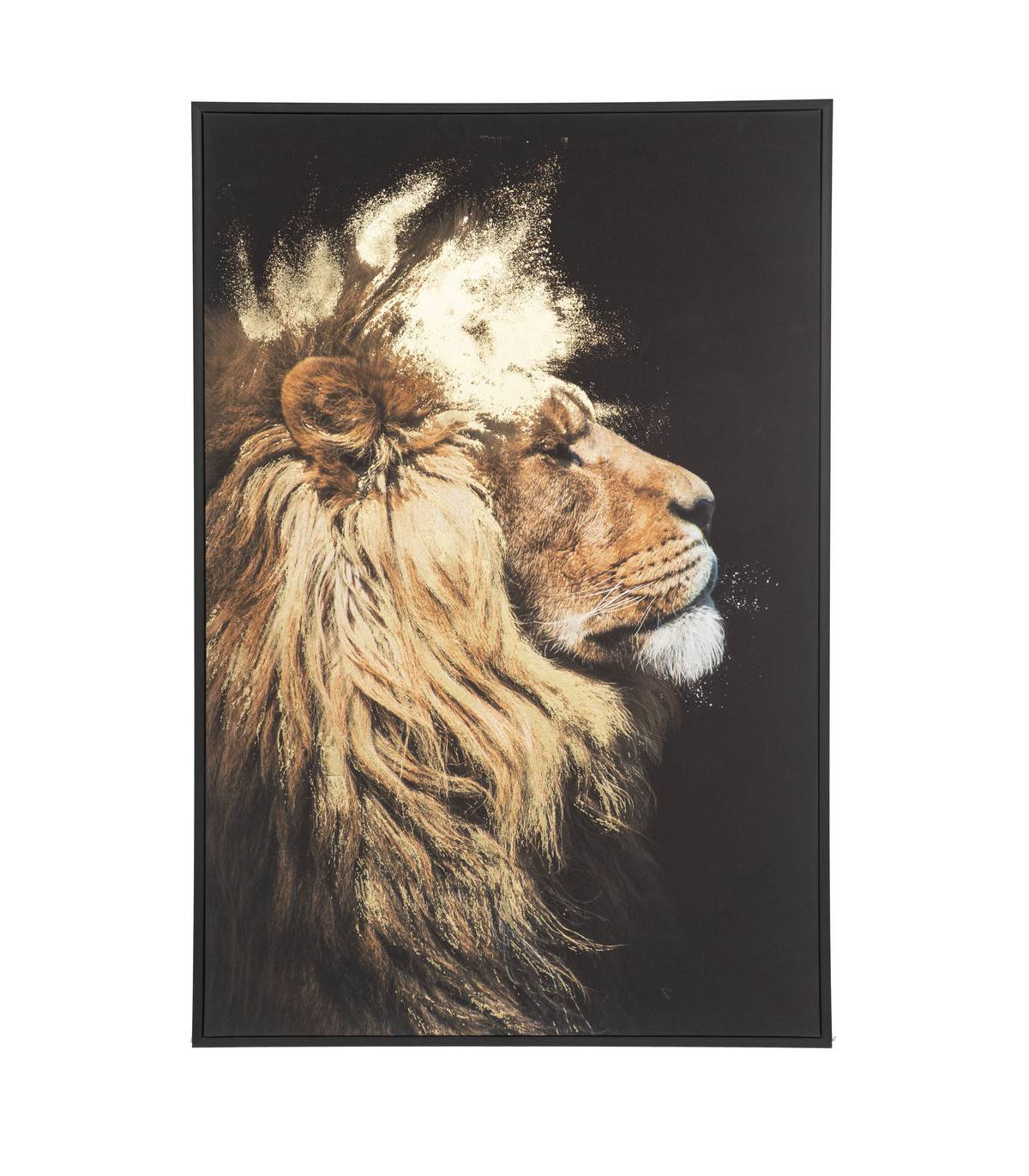 Tableau Toile murale imprimée et encadrée Lion 60 x 90 cm - Imagen 1