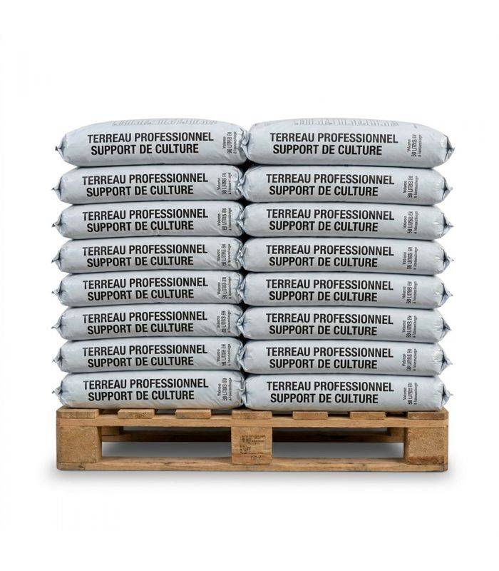 Florivert - Palette de 20 sacs de 50L de substrat gazon pour regarnissage de pelouses Florivert NEG01645-20x500
