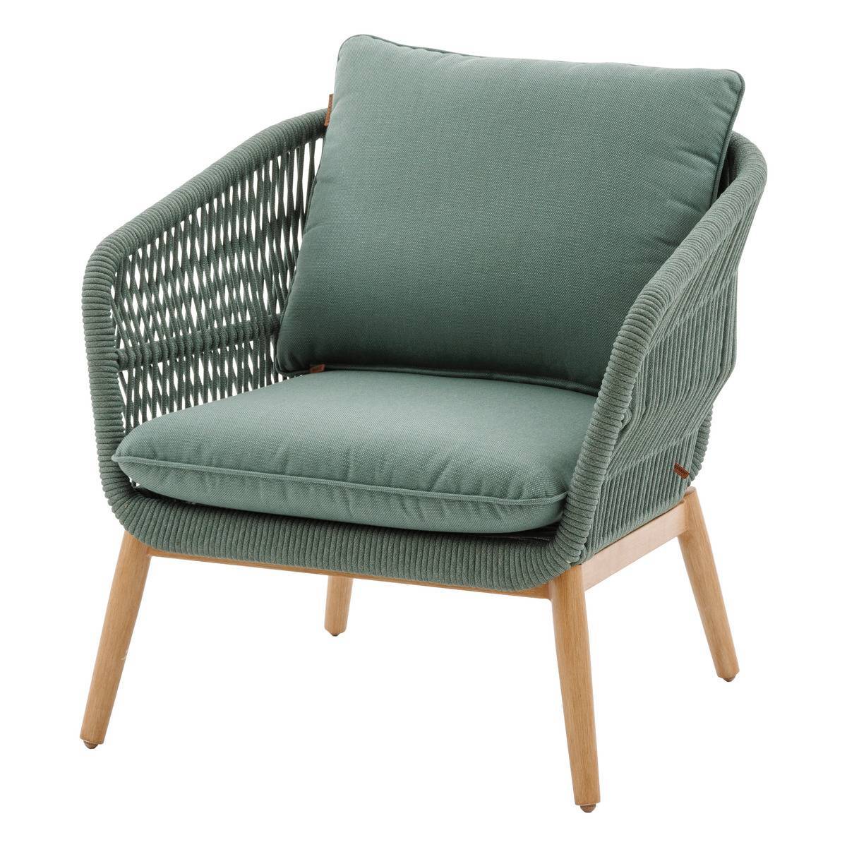 Hesperide - Fauteuil de salon de jardin "Orissa" vert olive polyester et acier - Hespéride