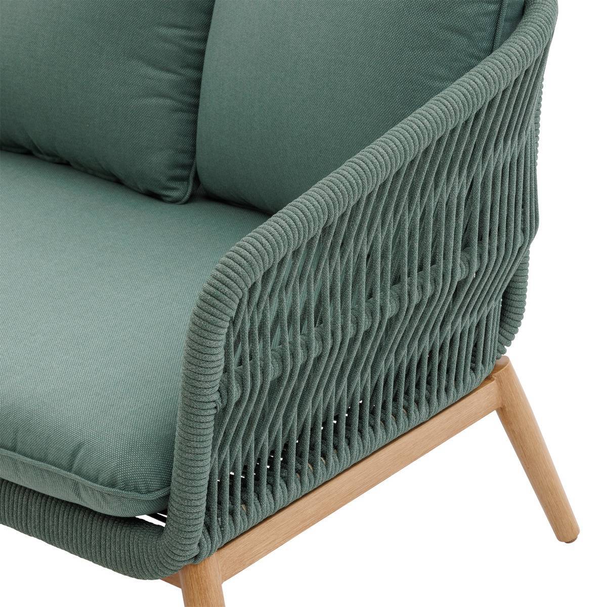 Hesperide - Fauteuil de salon de jardin "Orissa" vert olive polyester et acier - Hespéride - Image 3