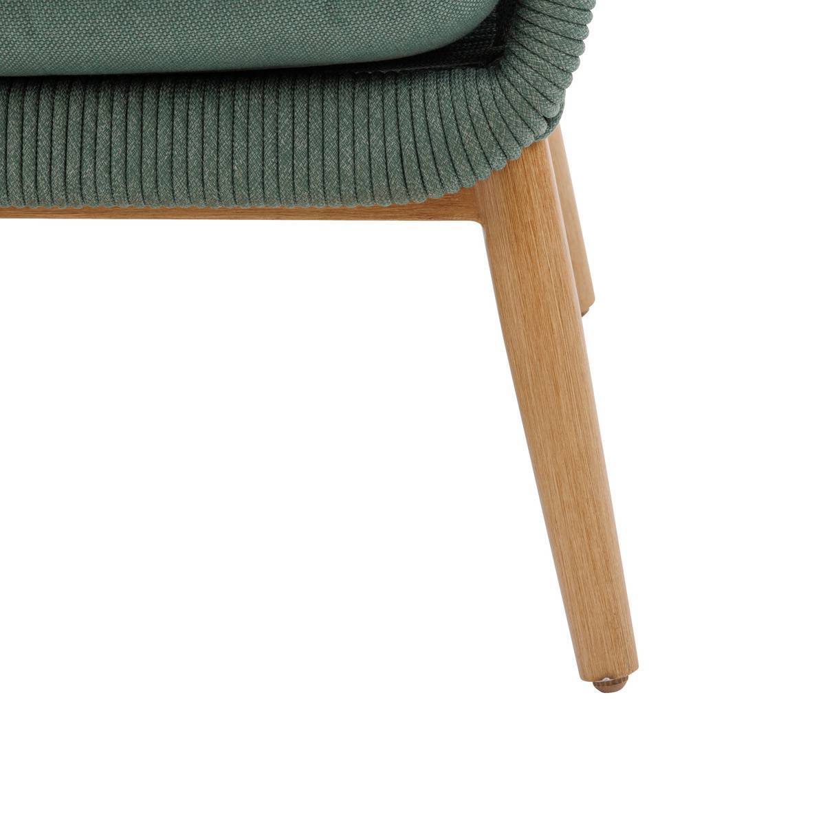 Hesperide - Fauteuil de salon de jardin "Orissa" vert olive polyester et acier - Hespéride - Image 4