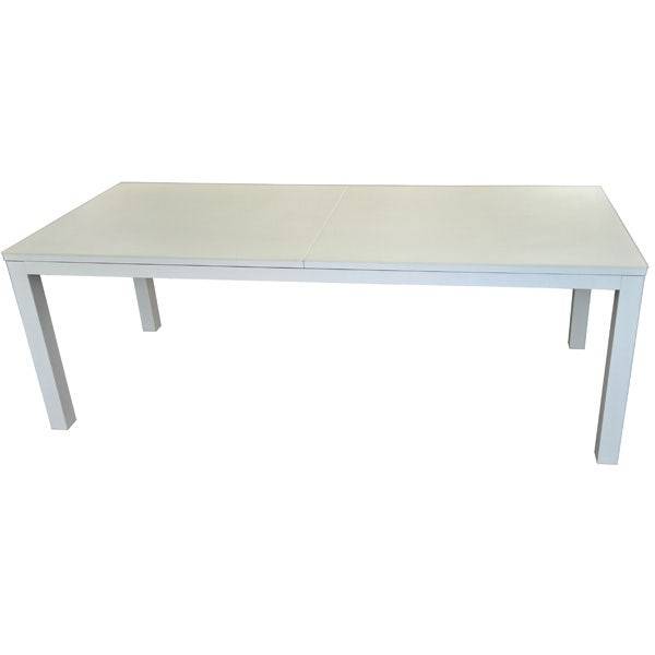 Table de jardin aluminium plateau verre 2,2 m x 1 m x 0,8 m - Image 2
