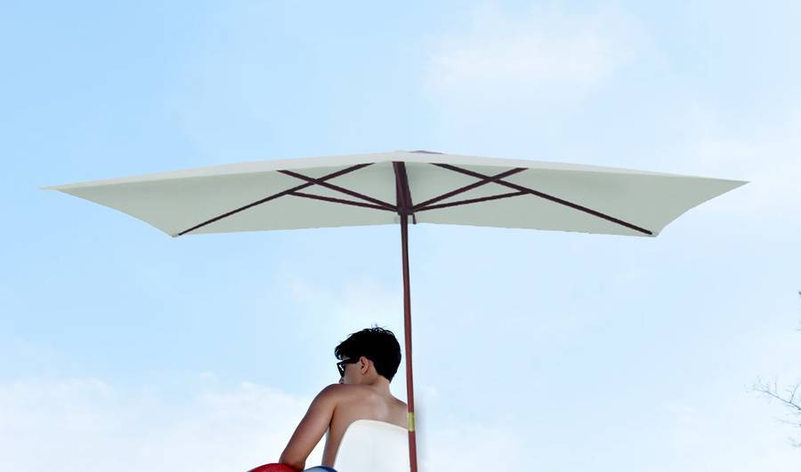 Chalet & Jardin - Parasol rectangulaire OLERON - Gris Chalet & Jardin - Image 3