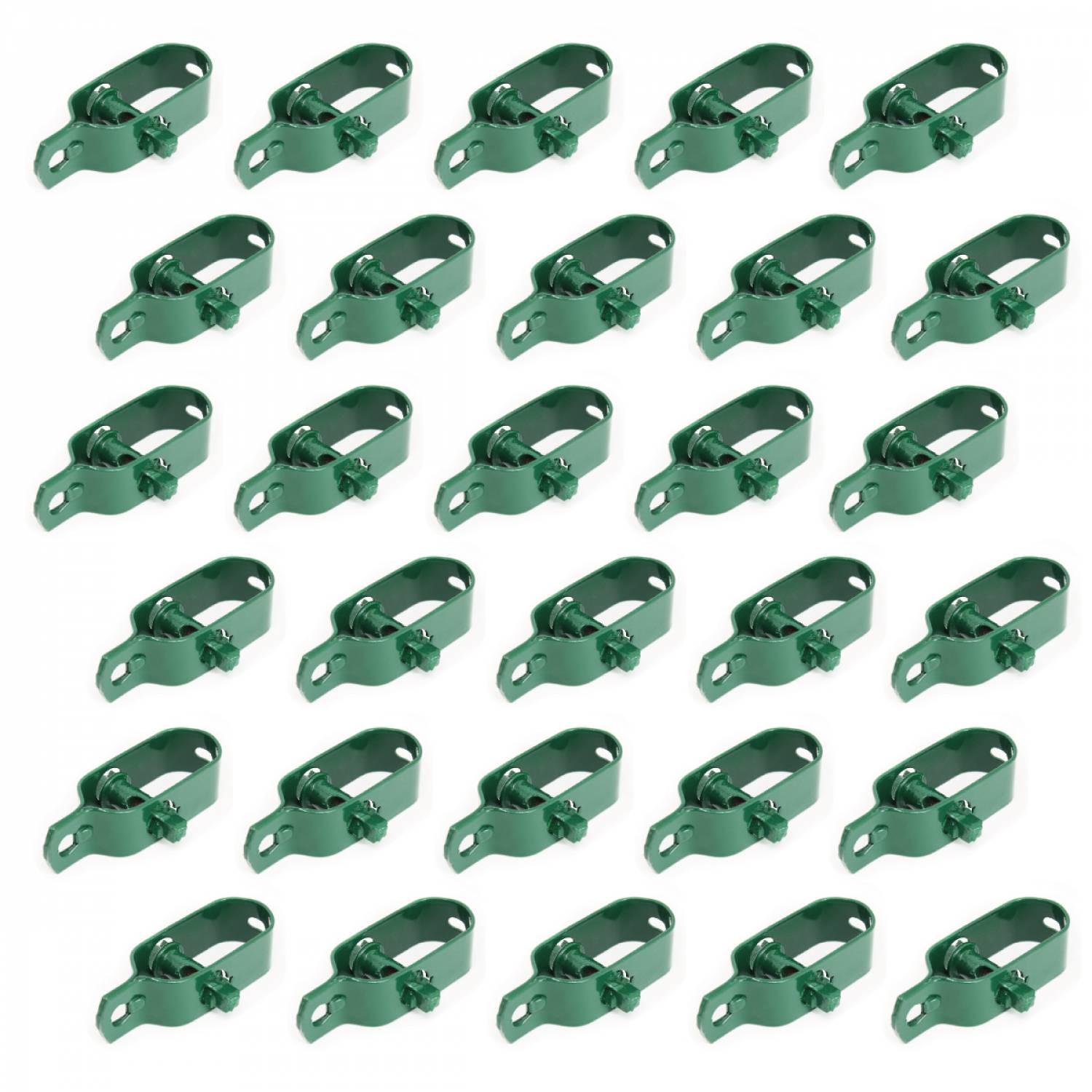 Linxor - Lot de 30 tendeurs en acier galvanisé plastifié N°2 pour fil de grillage ou autre - Vert - Linxor - Imagen 1