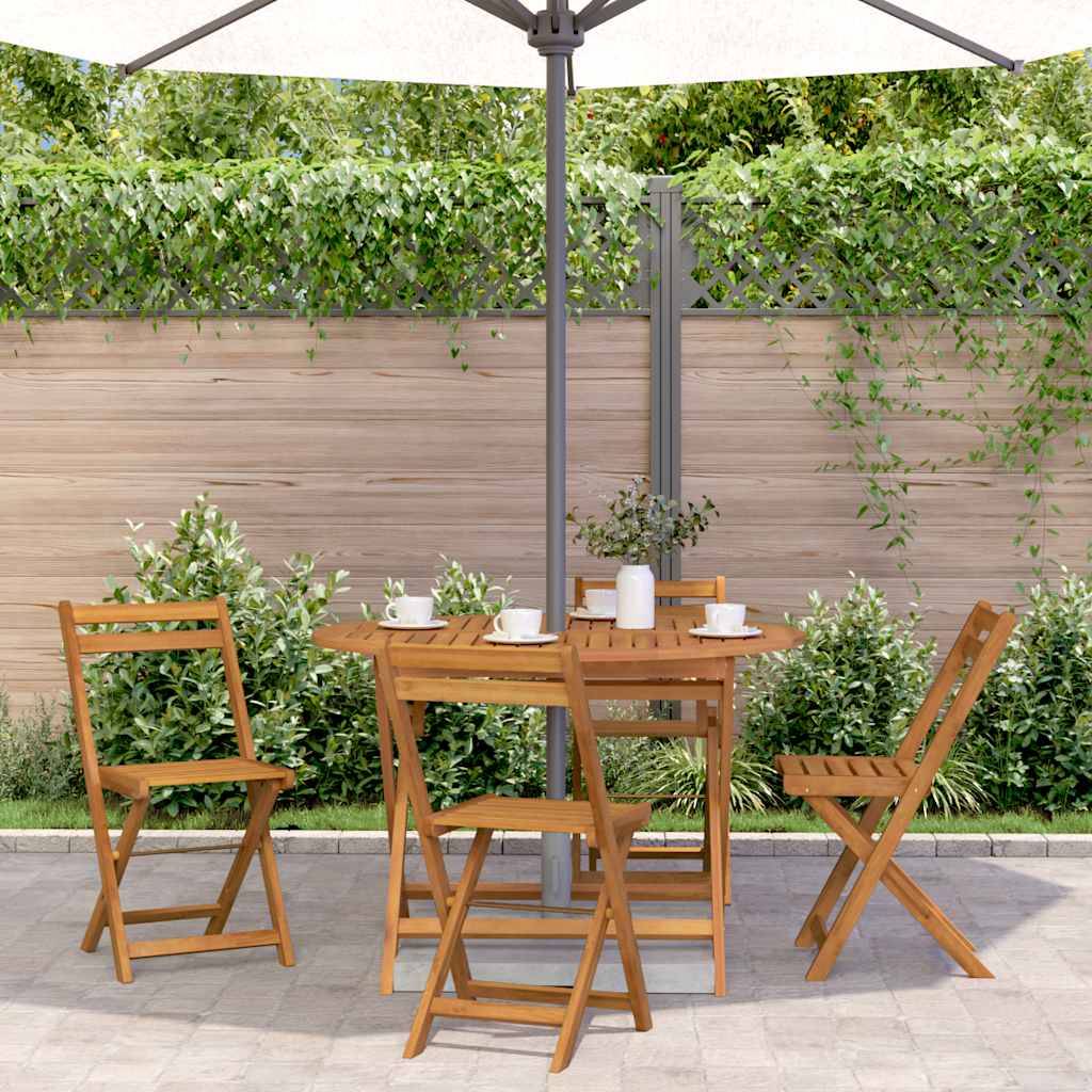 PANGIVO - Table pliable de jardin bois d'acacia massif 110 x 75 cm - PANGIVO - Image 3