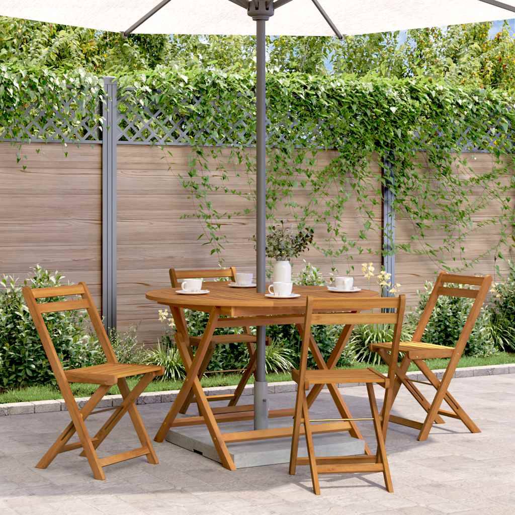 PANGIVO - Table pliable de jardin bois d'acacia massif 110 x 75 cm - PANGIVO - Image 1