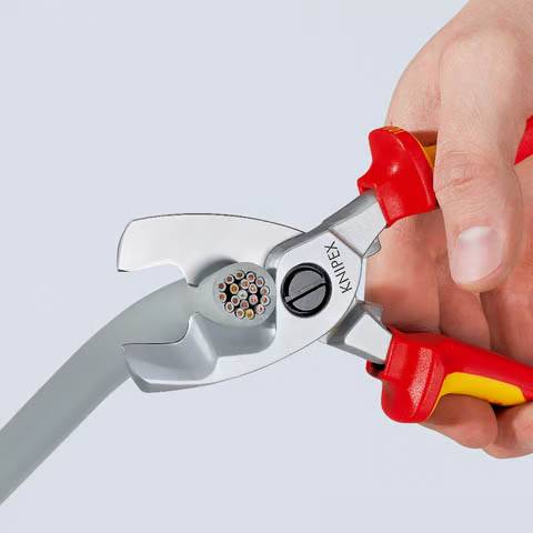 Knipex - Coupe-câbles KNIPEX à double tranchants - Isolés 1000 V - Ø 20 mm - 95 16 200 - Imagen 3