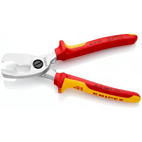 Knipex - Coupe-câbles KNIPEX à double tranchants - Isolés 1000 V - Ø 20 mm - 95 16 200 - Imagen 2
