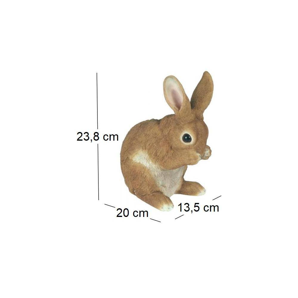 Jardindeco - Lapin en résine pattes sur le museau - Imagen 3