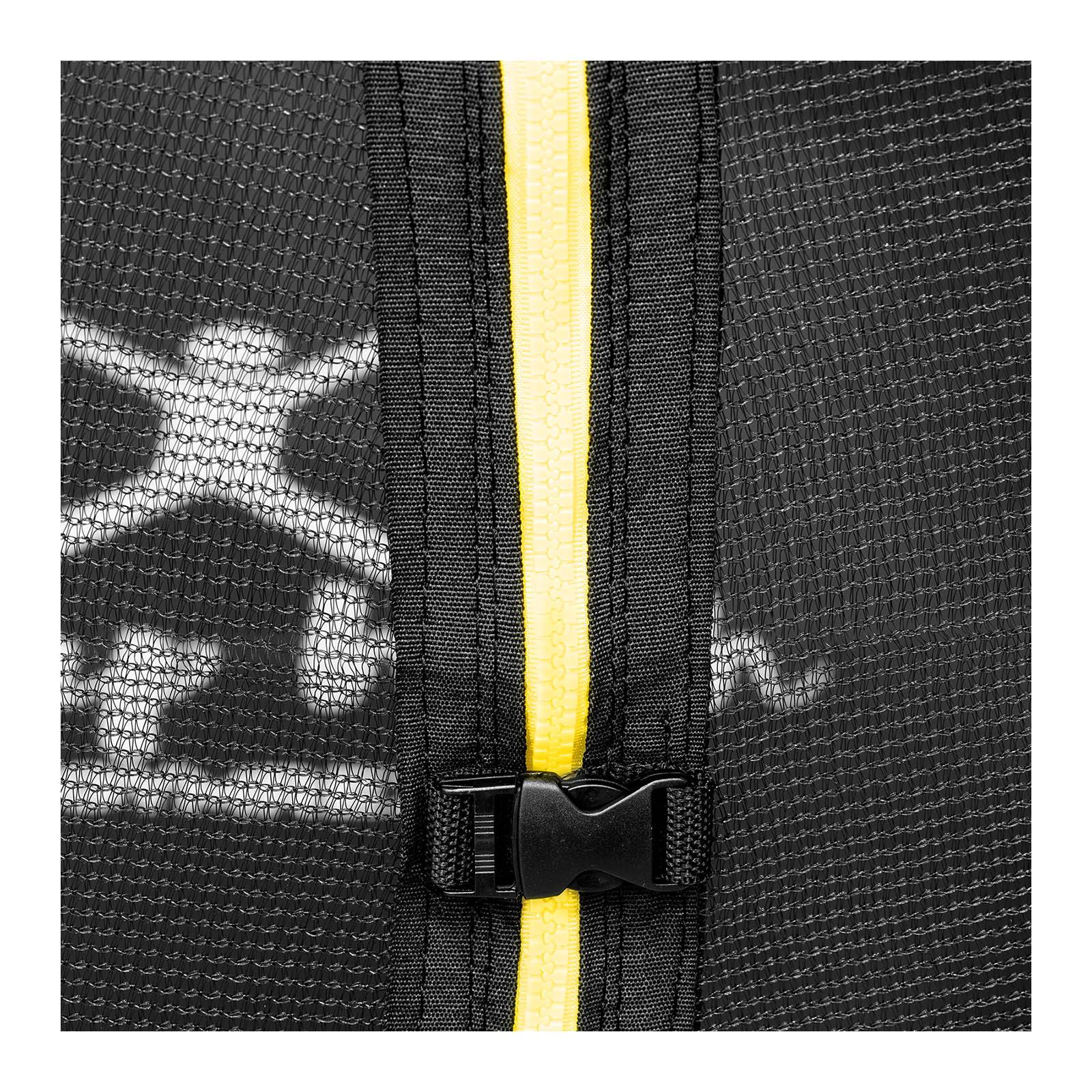 Helloshop26 - Trampoline de jardin - diamètre 244 x 180 cm - 80 kg - filet de sécurité - noir/gris - Imagen 4