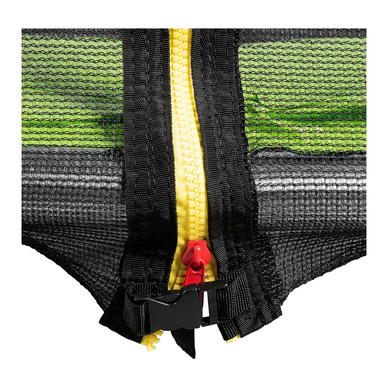 Helloshop26 - Trampoline de jardin - diamètre 244 x 180 cm - 80 kg - filet de sécurité - noir/gris - Imagen 2