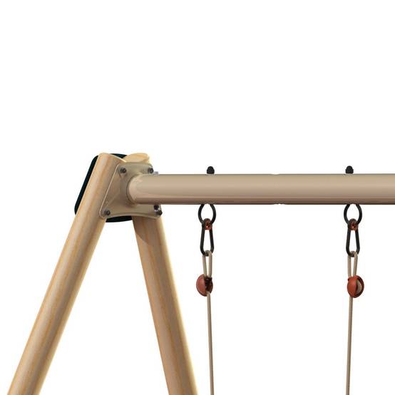 Trigano Jardin - Balançoire toboggan, face à face et nacelle - Techwood MARCY - Trigano - Image 9