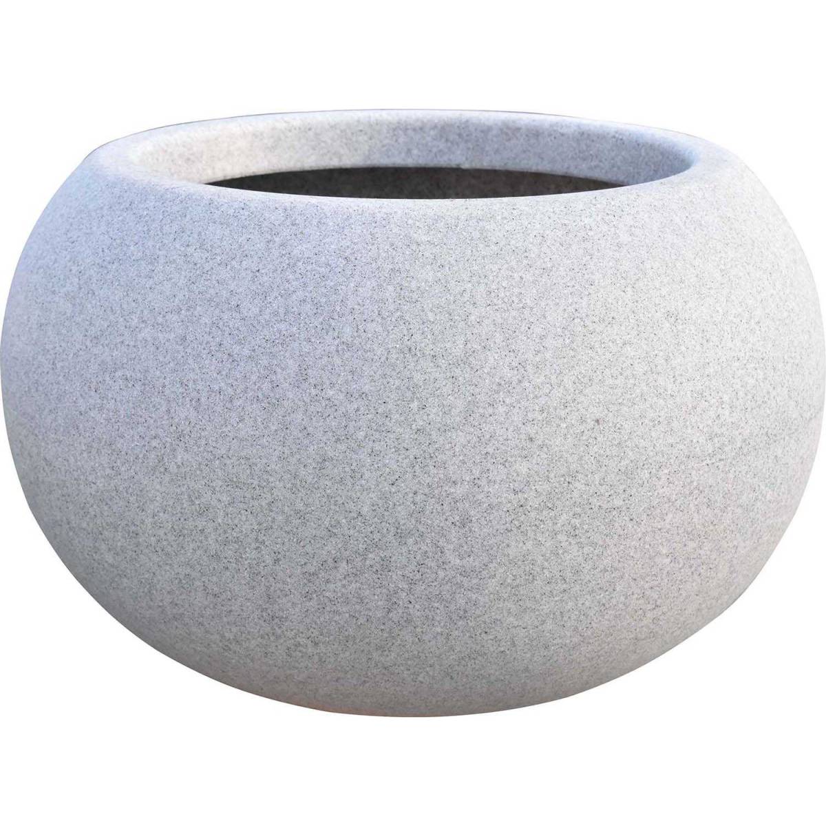 Roto - Jardinière ronde en polyéthylène granit Swing 63 x 40 cm - Imagen 1