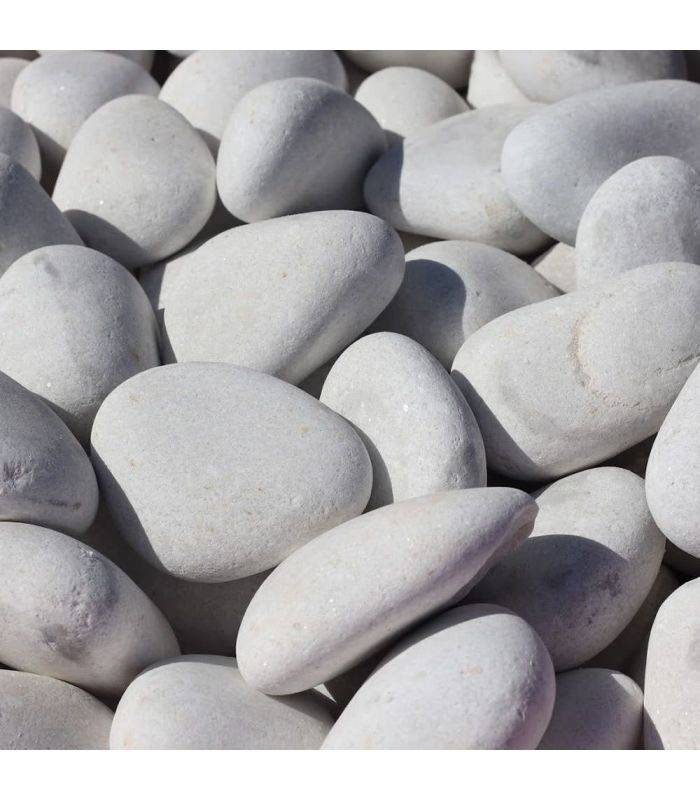 Galet marbre blanc pur Big Bag 500 Kg calibre 24-40 mm Racine F-PAI047-24-40/BB500 - Imagen 5