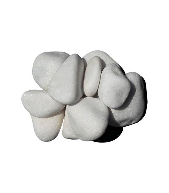 Galet marbre blanc pur Big Bag 500 Kg calibre 24-40 mm Racine F-PAI047-24-40/BB500 - Imagen 1