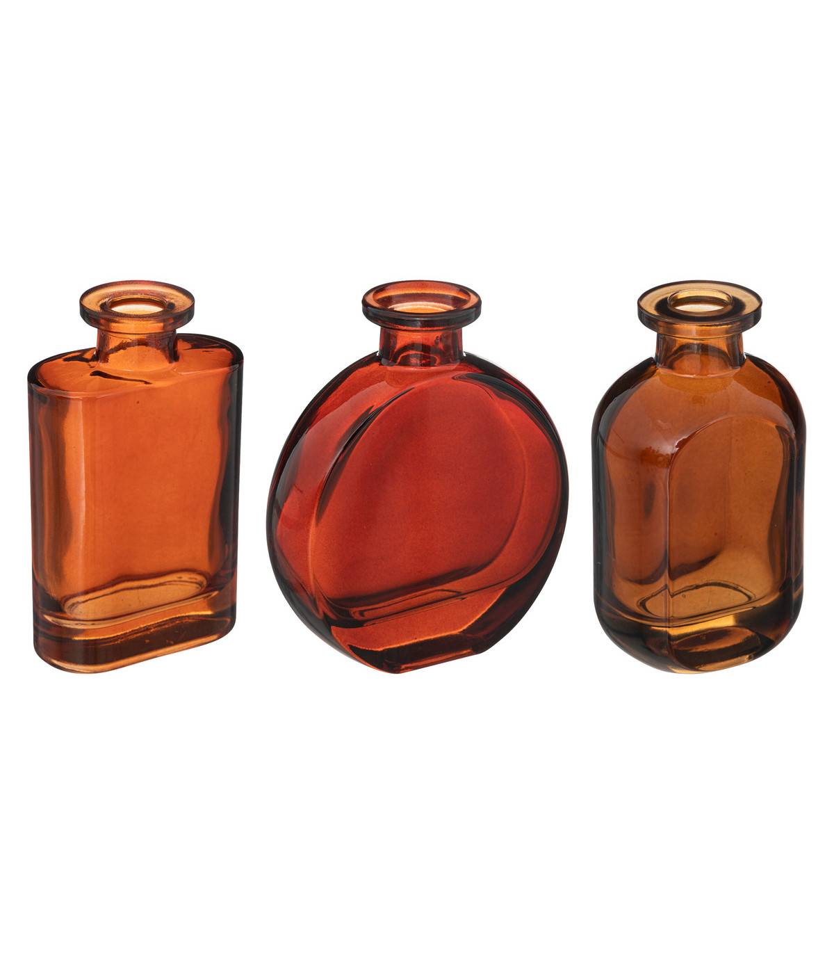 Lot de 3 Vases Soliflores en Verre teinté - Image 1