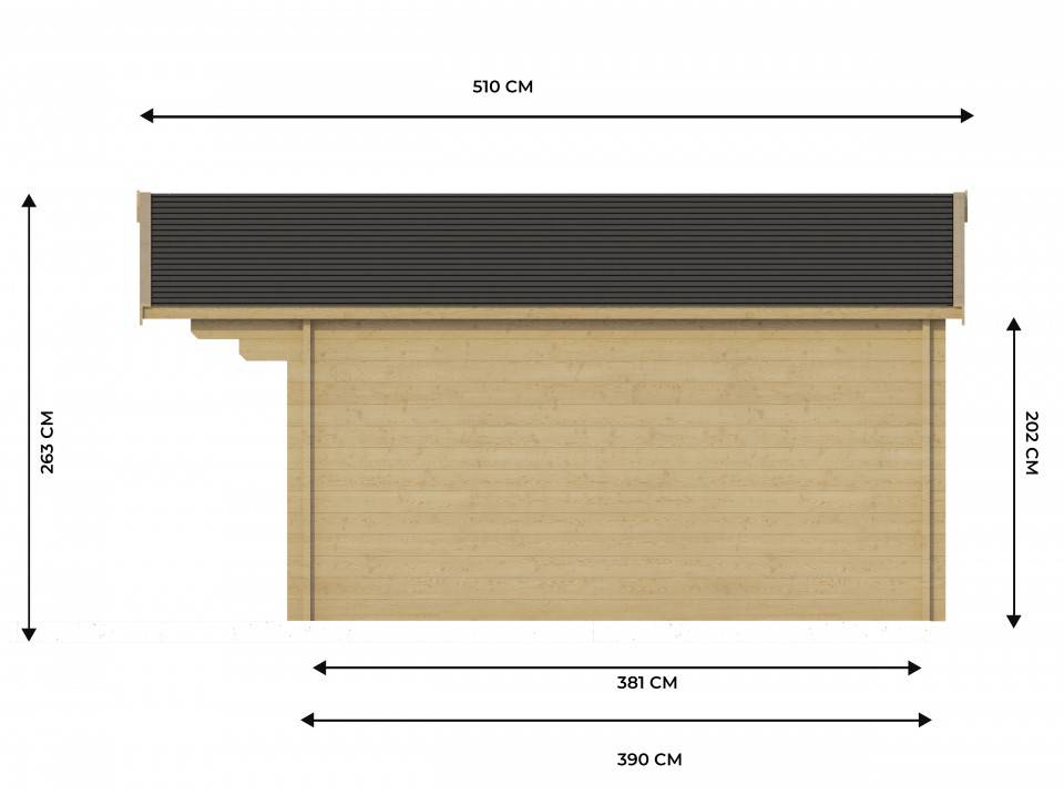 Direct Abris - Chalet de Jardin CLAIRA 18m2 - Epaisseurs des madriers : 44mm - Double Vitrage - Abri de Jardin - Bois Nordique - Imagen 3