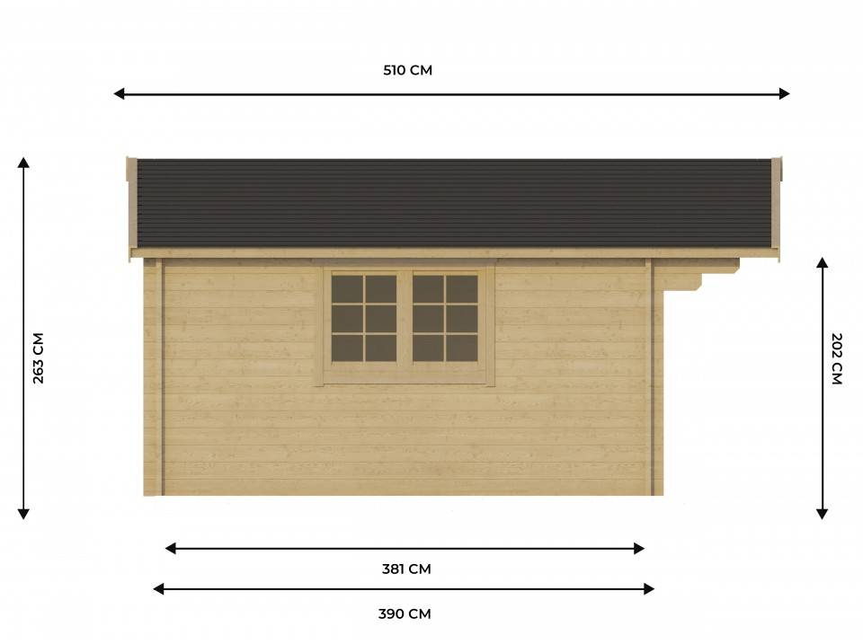 Direct Abris - Chalet de Jardin CLAIRA 18m2 - Epaisseurs des madriers : 44mm - Double Vitrage - Abri de Jardin - Bois Nordique - Imagen 2