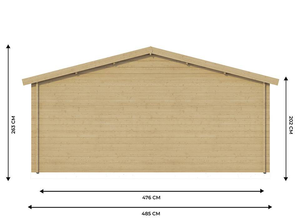 Direct Abris - Chalet de Jardin CLAIRA 18m2 - Epaisseurs des madriers : 44mm - Double Vitrage - Abri de Jardin - Bois Nordique - Imagen 4