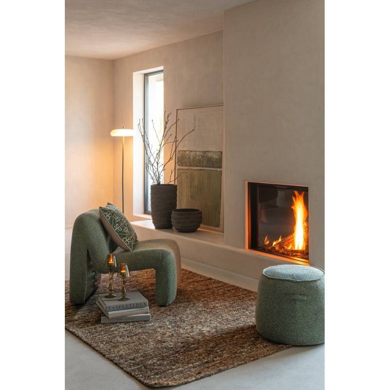 J-Line - Cache-pot extérieur en céramique marron 38x38x24.5 cm - J-Line - Image 2