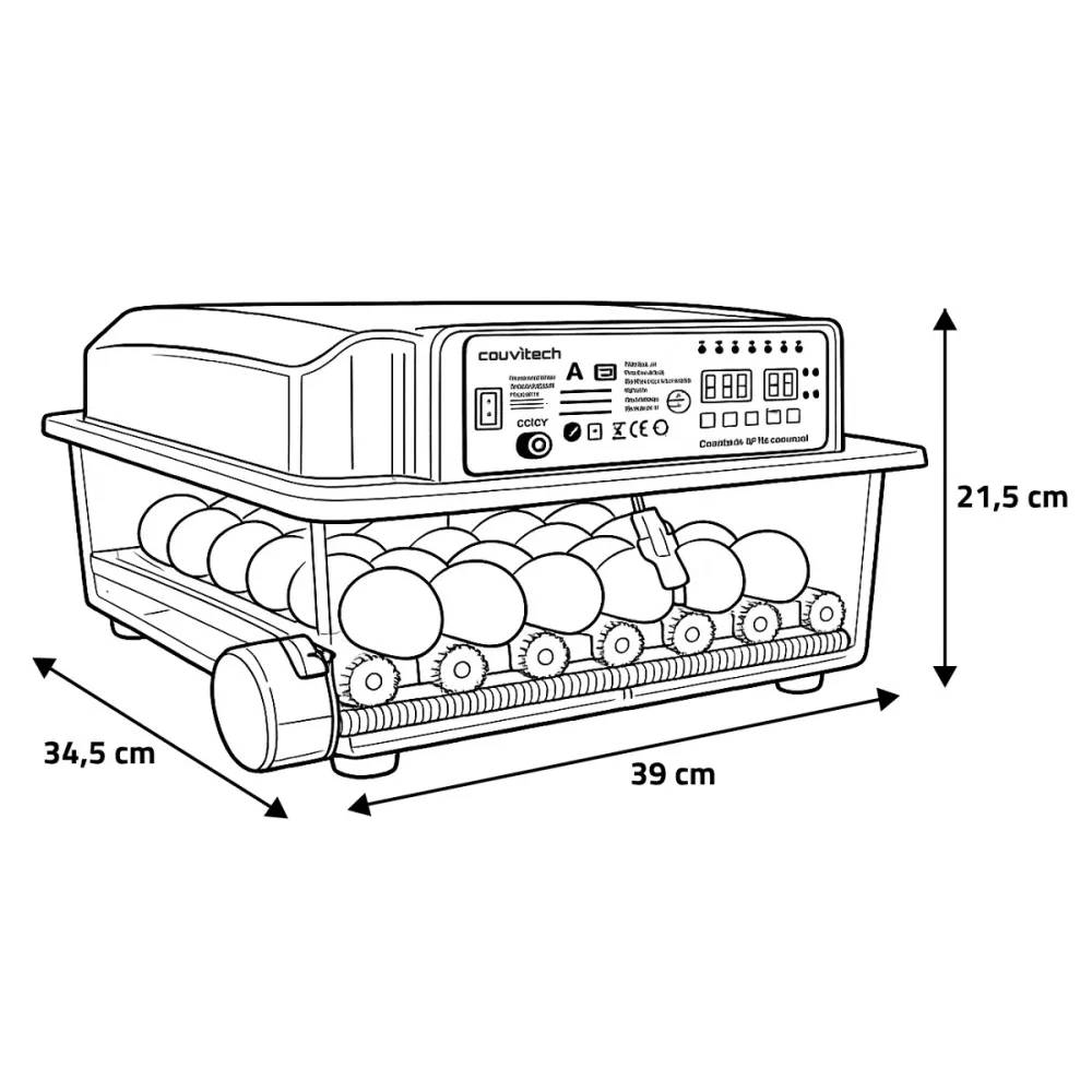Couveuse automatique Couvitech SP-36 – 36 œufs - Image 3