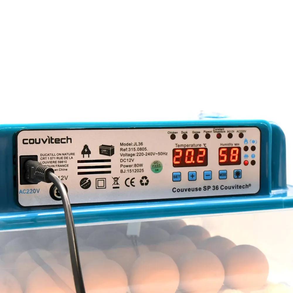 Couveuse automatique Couvitech SP-36 – 36 œufs - Image 6