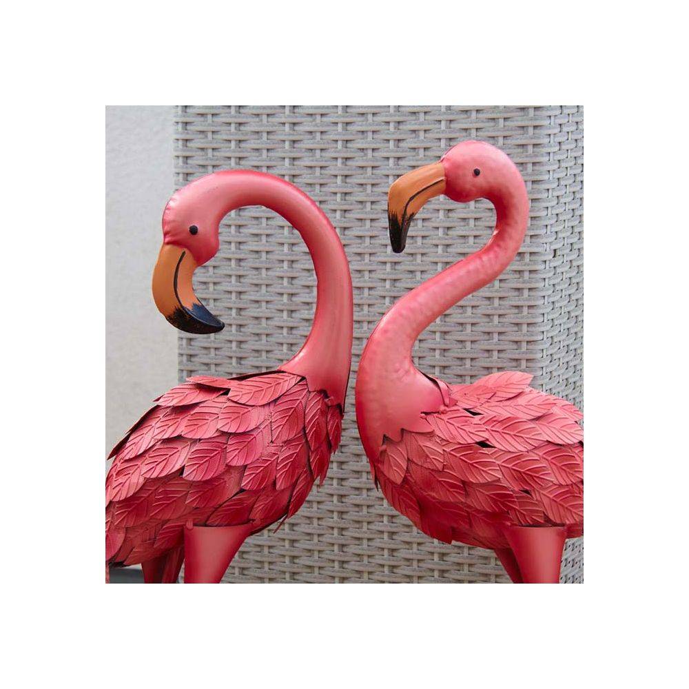 Aubry Gaspard - Flamant rose en métal laqué mat (Modèle aléatoire) - Imagen 4
