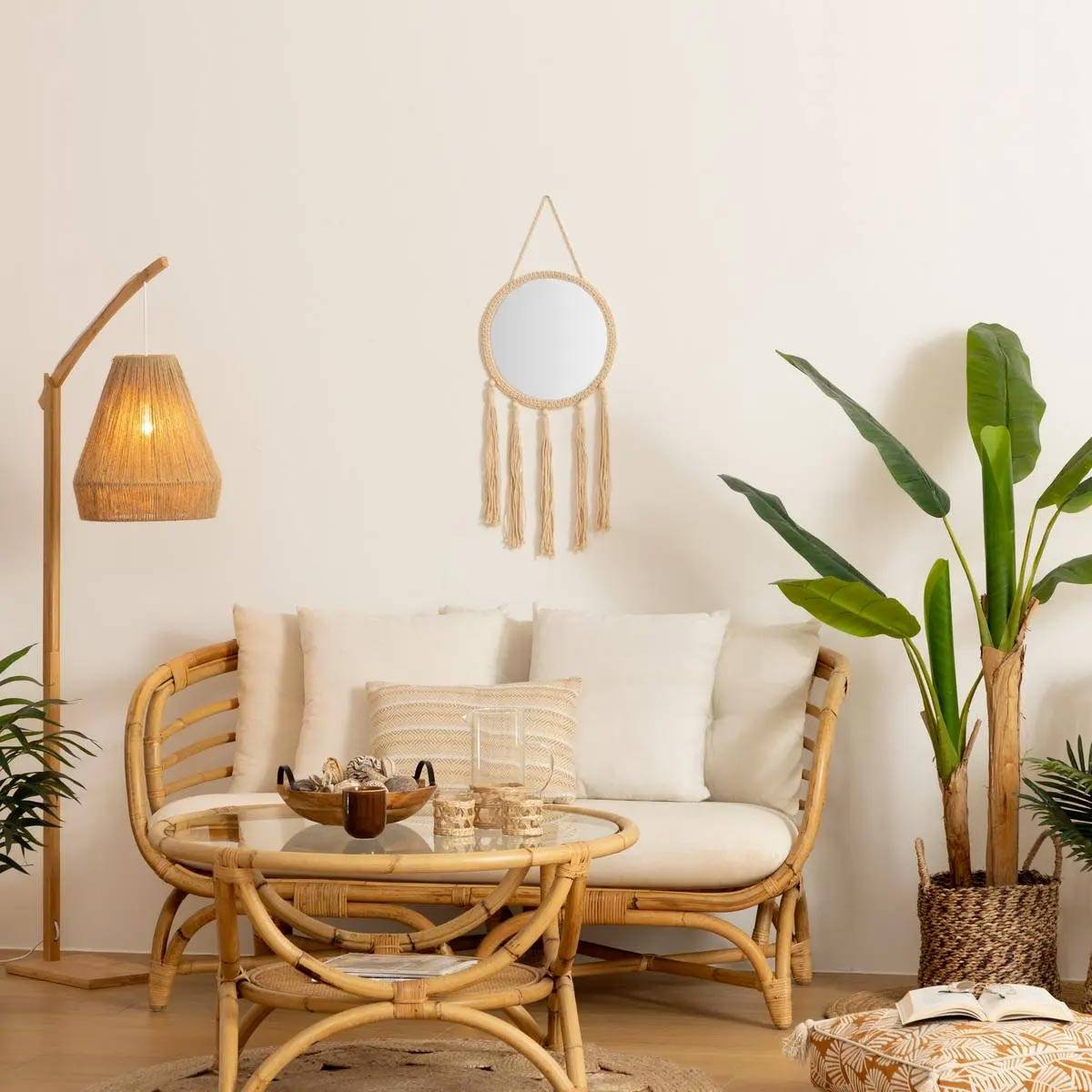 Atmosphera - Miroir "Été" beige 31x62cm - Atmosphera Créateur d'intérieur - Imagen 3