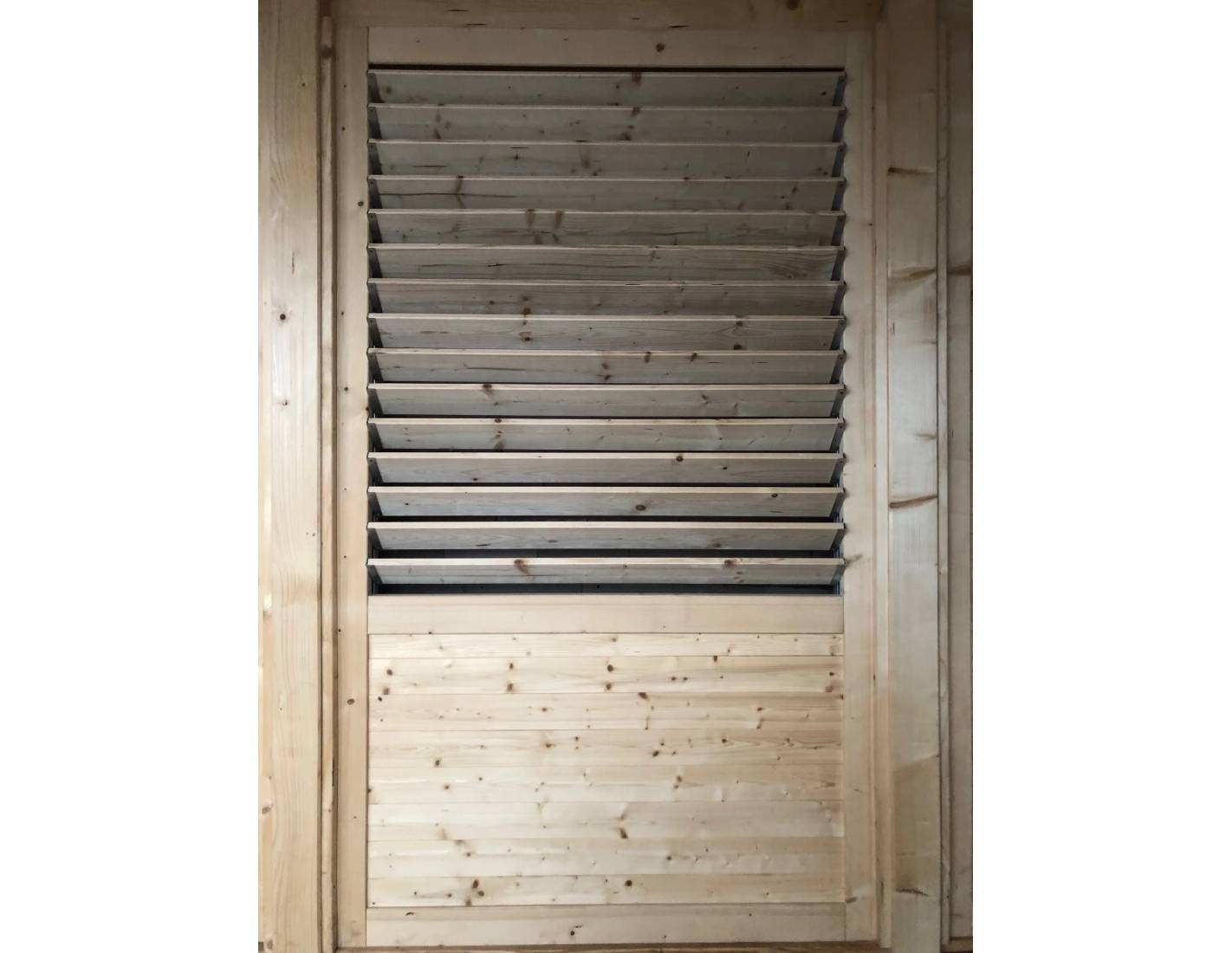 Altanka - Clôture, panneaux bois persiennés, ensemble - imprégné en brun - DOM703 - ALTANKA - Image 10
