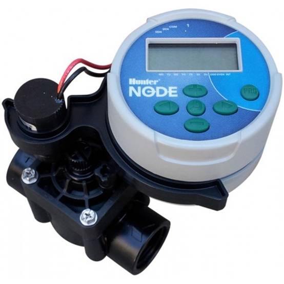 Hunter - Vanne programmable 9v 1 avec electrovanne NODE-100-VALVE-B Hunter - Image 1