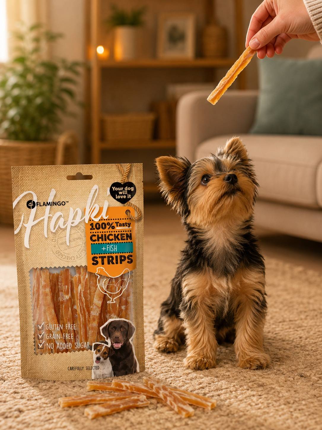 Friandises chien poulet & cabillaud lanières 85g - Image 4