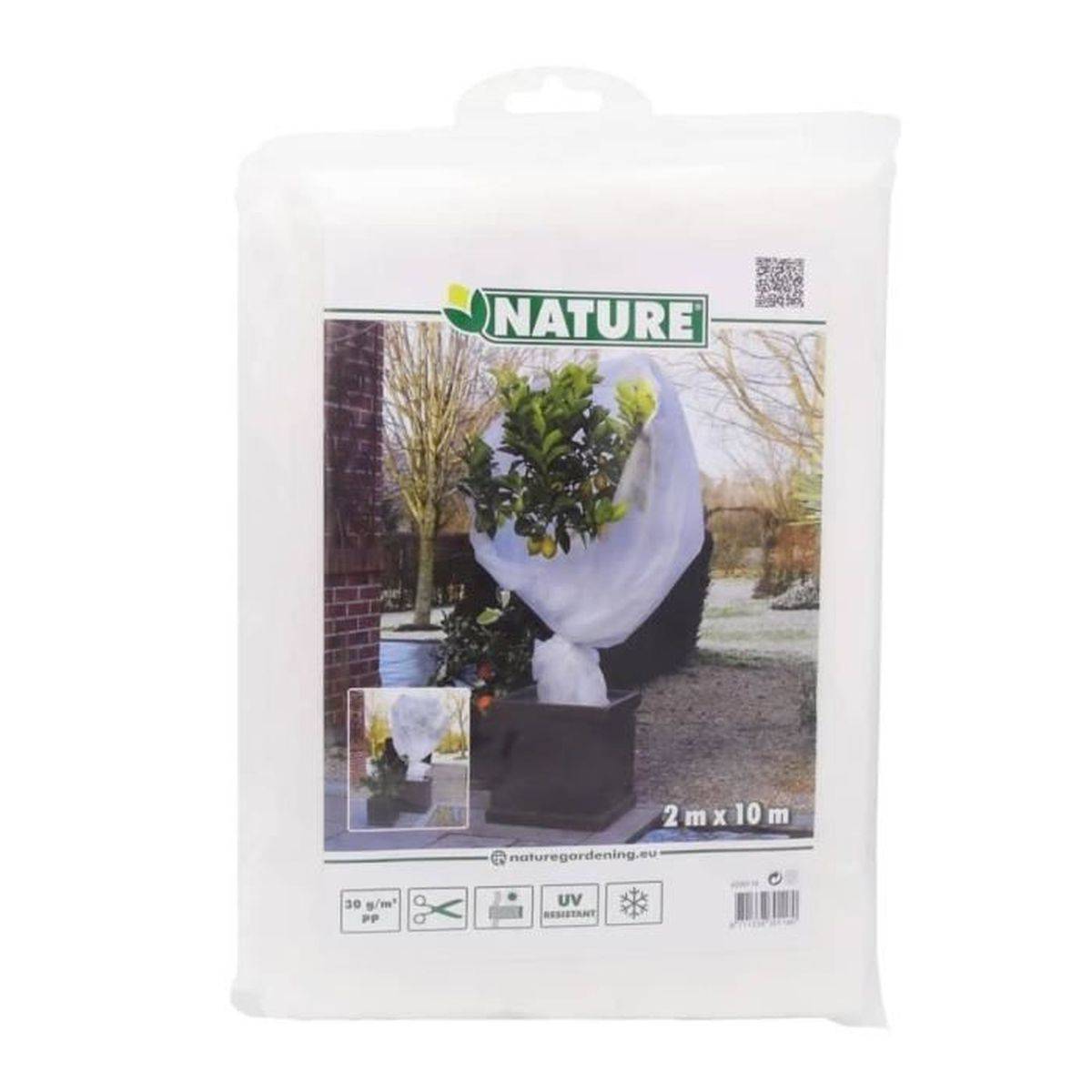 Nature - Voile d'hivernage blanc 30g/m², Dimensions 2 x 10 m - Imagen 4