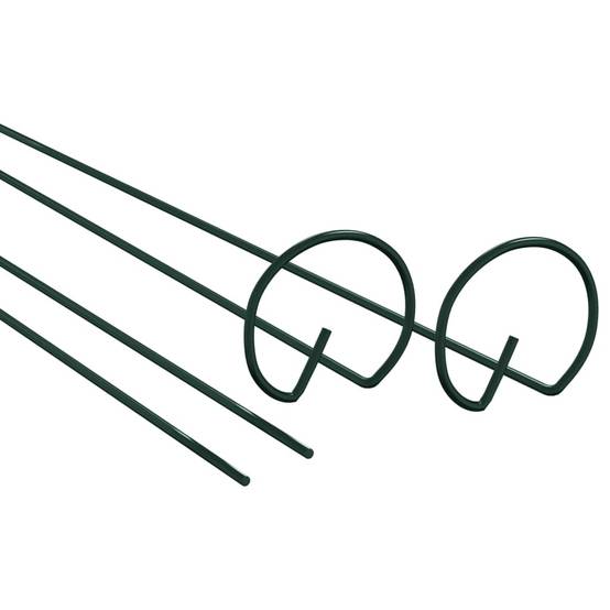 20 pcs Piquets de Fixation - Piquets de sol pour plantes de jardin vert foncé 40 cm acier - Image 4