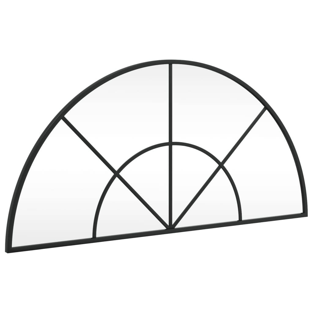 Maison Chic - Miroir mural noir 80x40 cm arche fer Maison Chic - Image 1