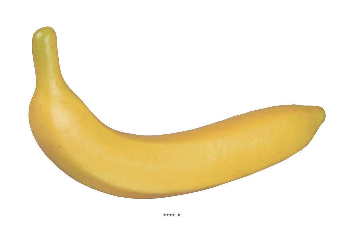 Artificielles - Banane artificielle en plastique L 18 cm, D 4cm, 18g - Imagen 1
