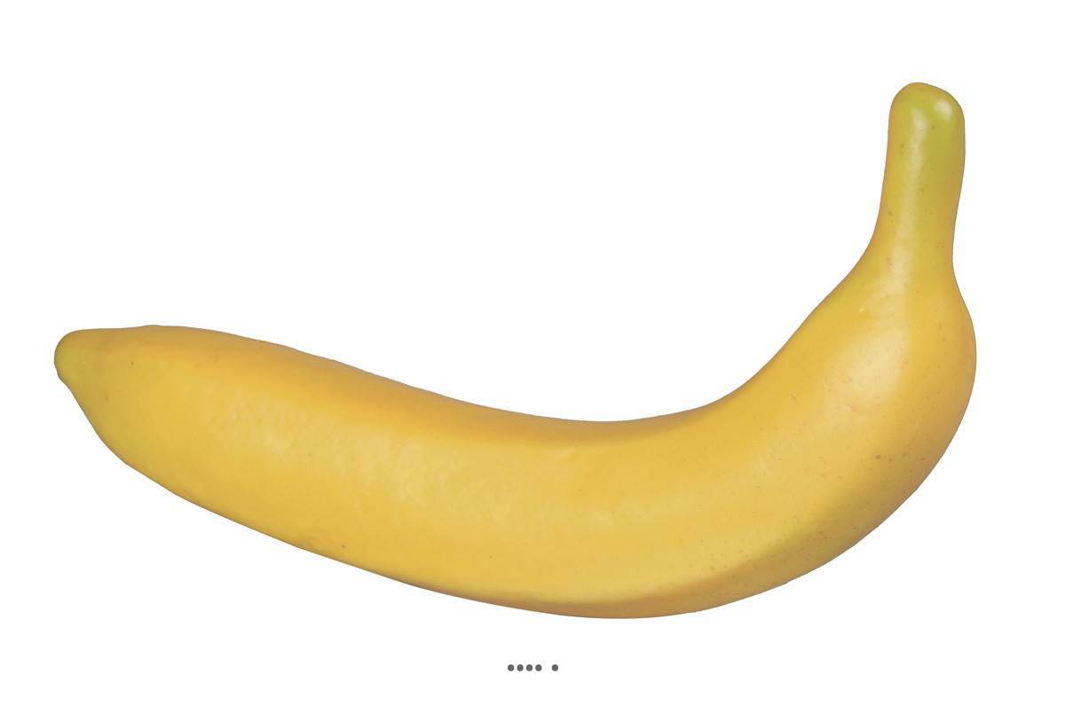 Artificielles - Banane artificielle en plastique L 18 cm, D 4cm, 18g - Imagen 2